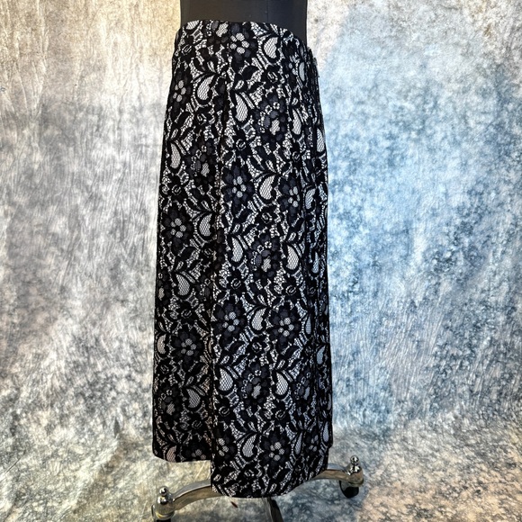 Worthington Black Lace Skirt - 14 - Picture 2 of 7